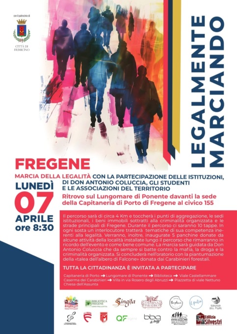 Il 7 aprile “Legalmente Marciando” a Fregene con Don Antonio Coluccia