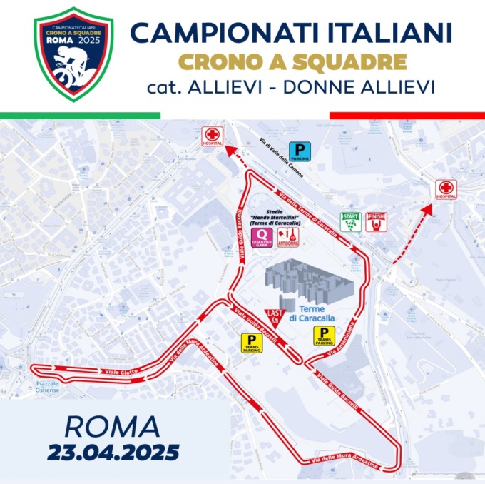 GP Liberazione, il 23 aprile i campionati italiani cronosquadre allievi