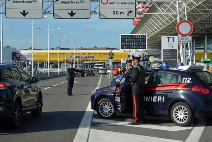 I controlli dei Carabinieri all’aeroporto “Leonardo Da Vinci”
