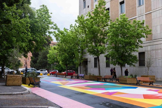 Inaugurata la prima strada scolastica “Artistica”