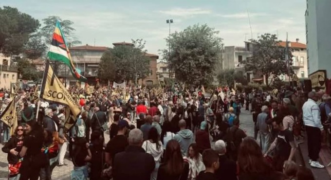 Tuscia in marcia contro il deposito delle scorie nucleari