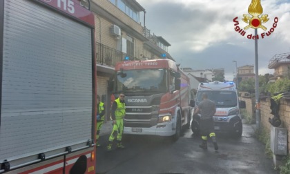 Incendio in un magazzino