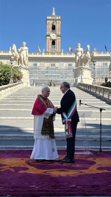 La Capitale ha abbracciato il suo Vescovo, ieri la visita in Campidoglio