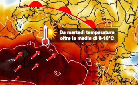 L’anticiclone resiste, fino a 8 gradi oltre la media del periodo