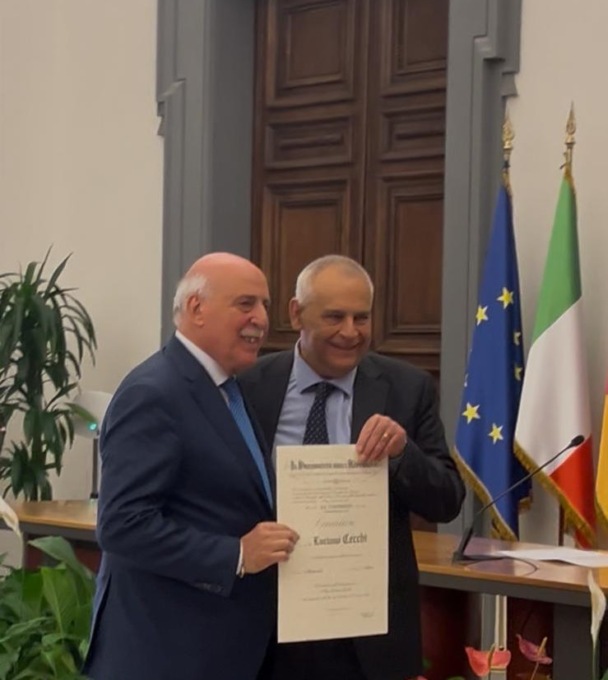 A Luciano Cecchi il titolo di Cavaliere dell’Ordine al Merito della repubblica Italiana