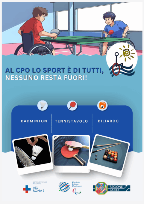 Sanità, al CPO di Ostia al via attività sportive per persone con disabilità