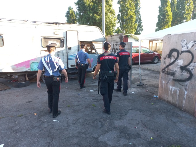 Controlli nel campo nomadi “Candoni”