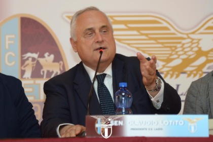 Tipografia contro Lotito, solidarietà al Presidente della Lazio