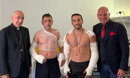 Esplosione, il Cardinale Reina incontra i poliziotti feriti