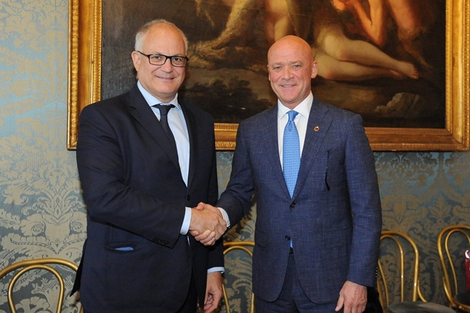 Gualtieri incontra il Sindaco di Odessa Trukhanov