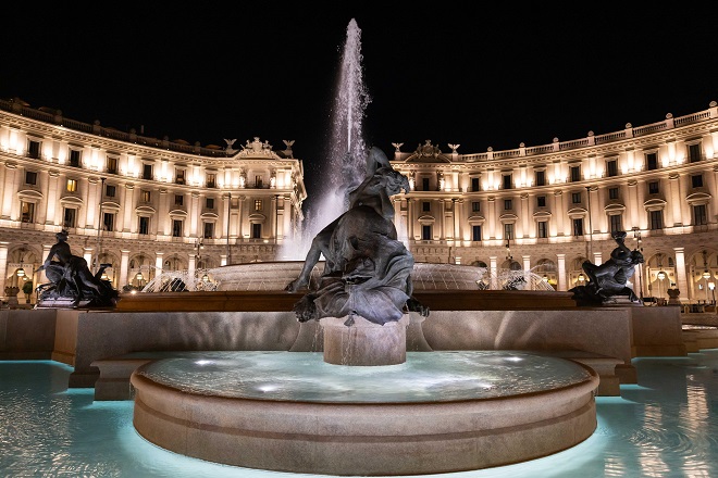 Completato il restauro della fontana delle Naiadi