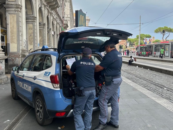 Sicurezza e decoro, maxi operazione tra Termini ed Esquilino