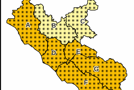 Meteo, allerta gialla per piogge e temporali