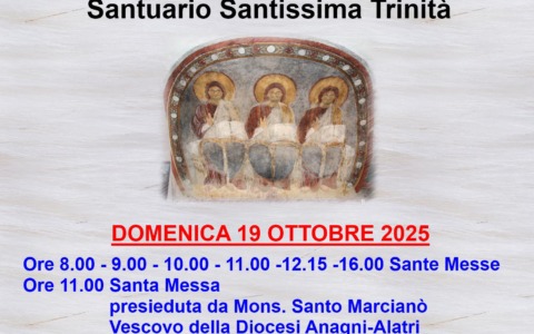 Chiusura del Santuario della Santissima Trinità