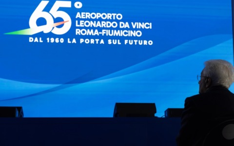 Cerimonia per i 65 anni dell’aeroporto Leonardo da Vinci