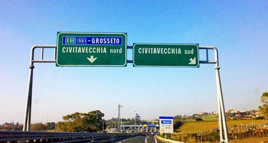 A12 Rorma-Civitavecchia: chiusure notturne del tratto Torrimpietra-Fregene Maccarese verso Roma