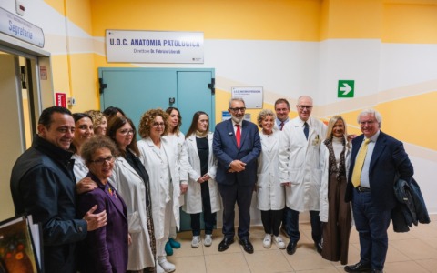 Ospedale De Lellis, il Presidente della Regione inaugura il laboratorio di Biologia. LE INTERVISTE