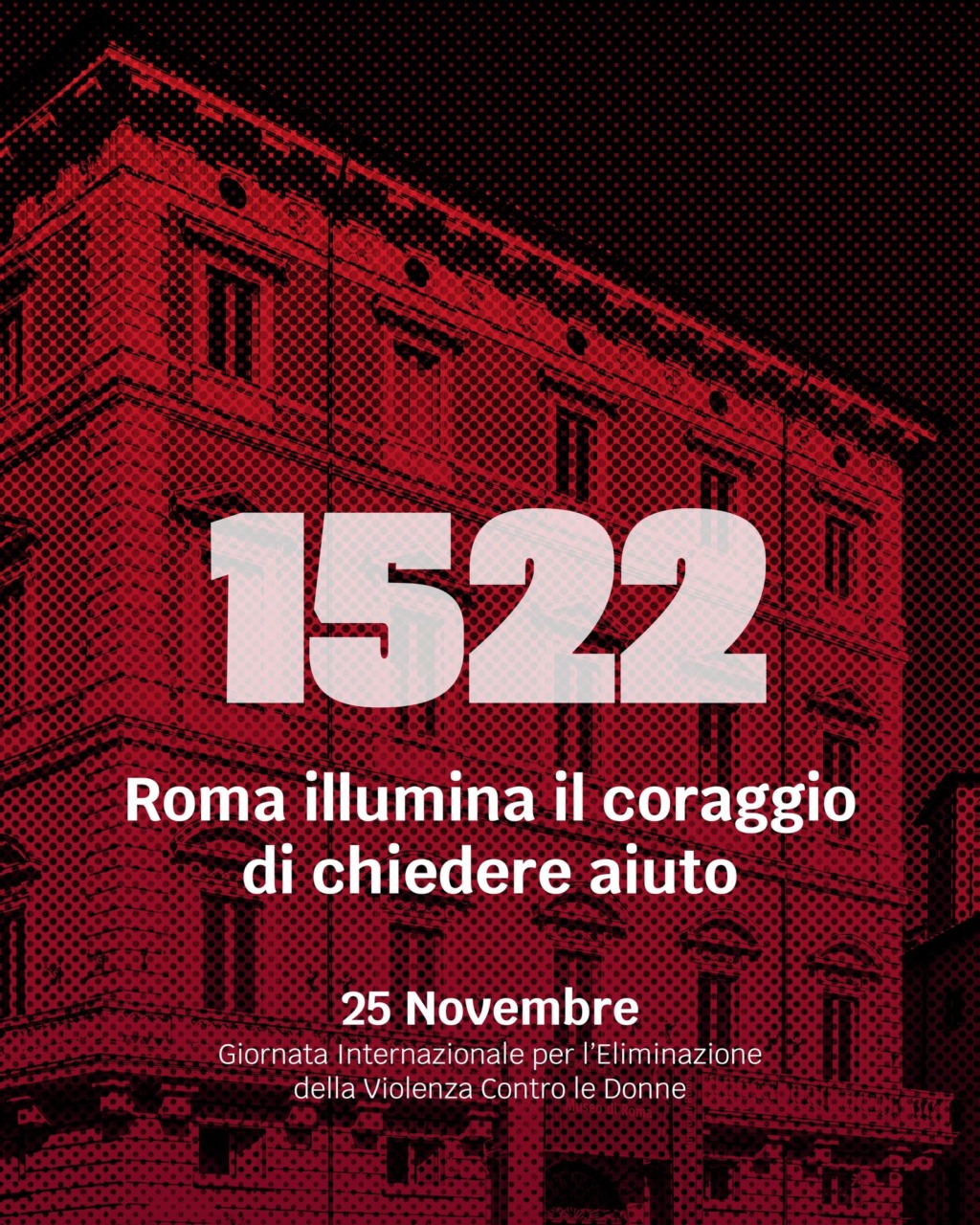 25 novembre, Palazzo Braschi si illumina con il 1522