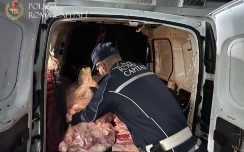 Mercato Esquilino, blitz della Polizia Locale: “Carne custodita nei portabagli delle auto”
