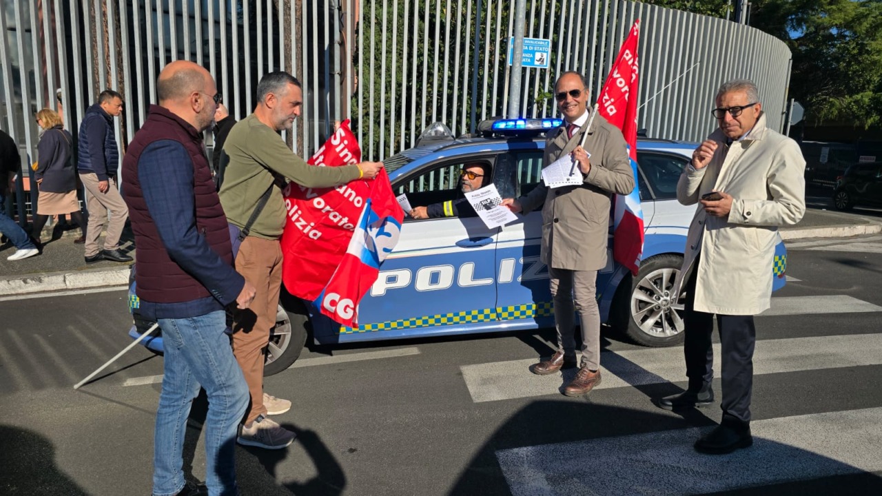 Polizia stradale, la Cgil scende in piazza