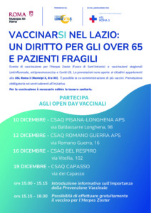 Al via PRE-VIA: il progetto di prevenzione vaccinale per gli over 65 nel Municipio XII