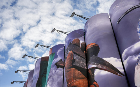 Piazza Venezia: sul cantiere della Metro C il murale “Tools”