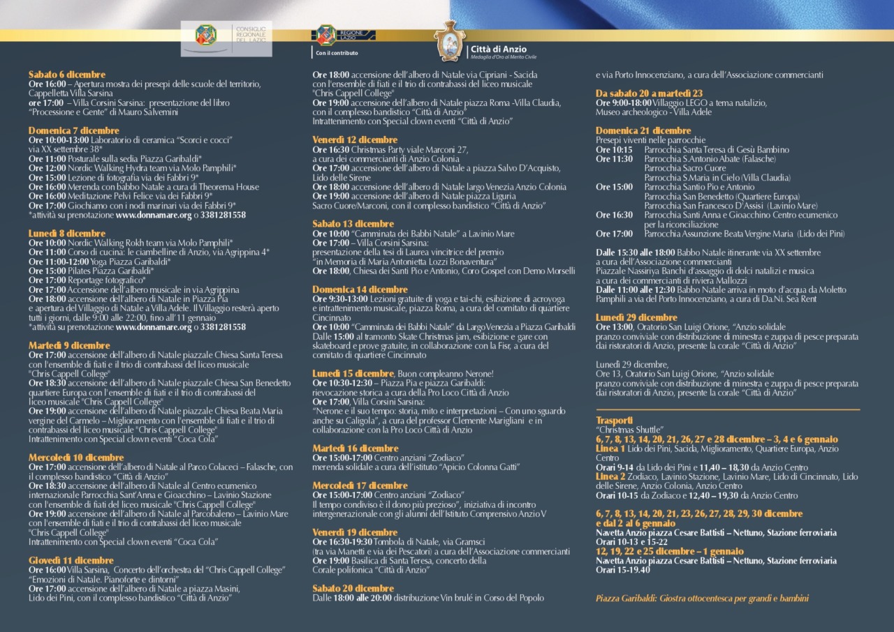 Natale, un mare di emozioni: luminarie, villaggi e spettacoli per tutti