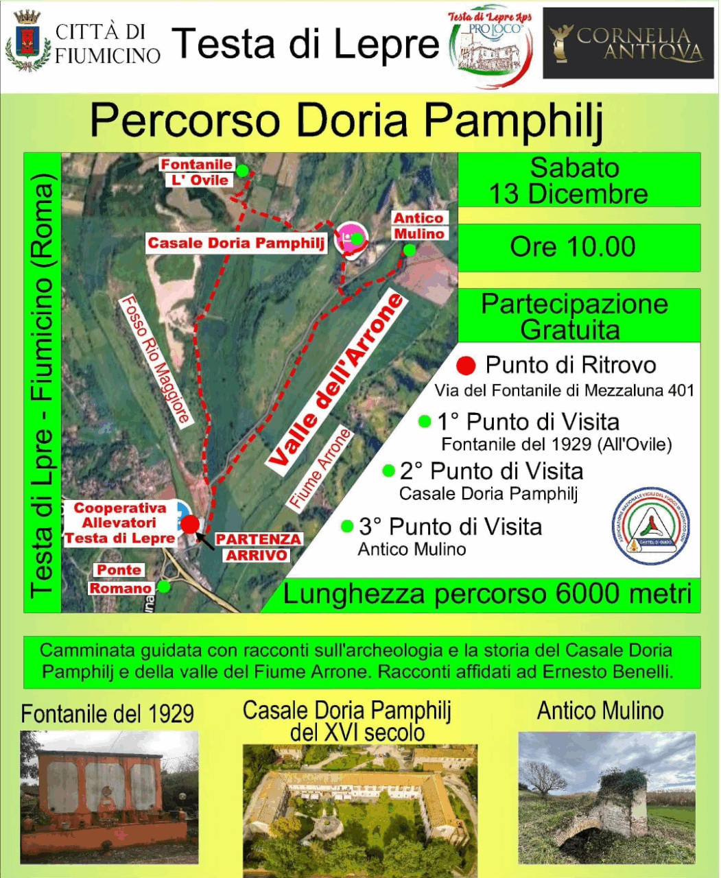 Testa di Lepre, il 13 dicembre una Passeggiata Guidata tra storia, archeologia e natura