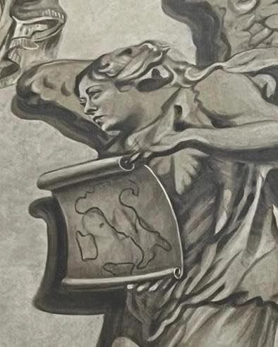 Angelo con il volto della Meloni a S. Lorenzo in Lucina, polemiche e ispezioni