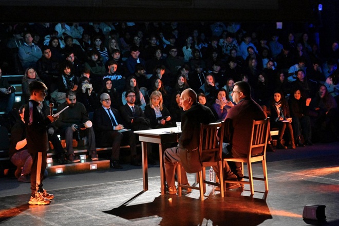 Sami Modiano incontra gli studenti al Teatro Vascello