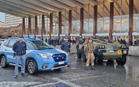 Stazione Termini, innalzato il ranking sicurezza. Il dispositivo delle forze di Polizia arricchito con i ‘Puma’ dell’Esercito