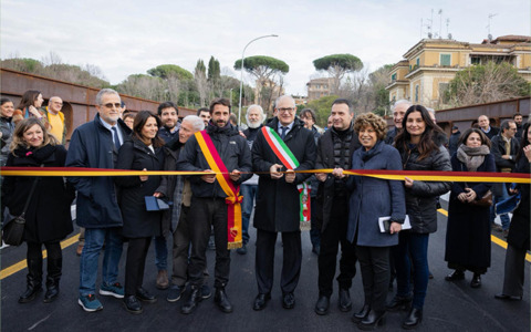 Inaugurato il Ponte Giulio Rocco che collega i quartieri Ostiense e Centocelle