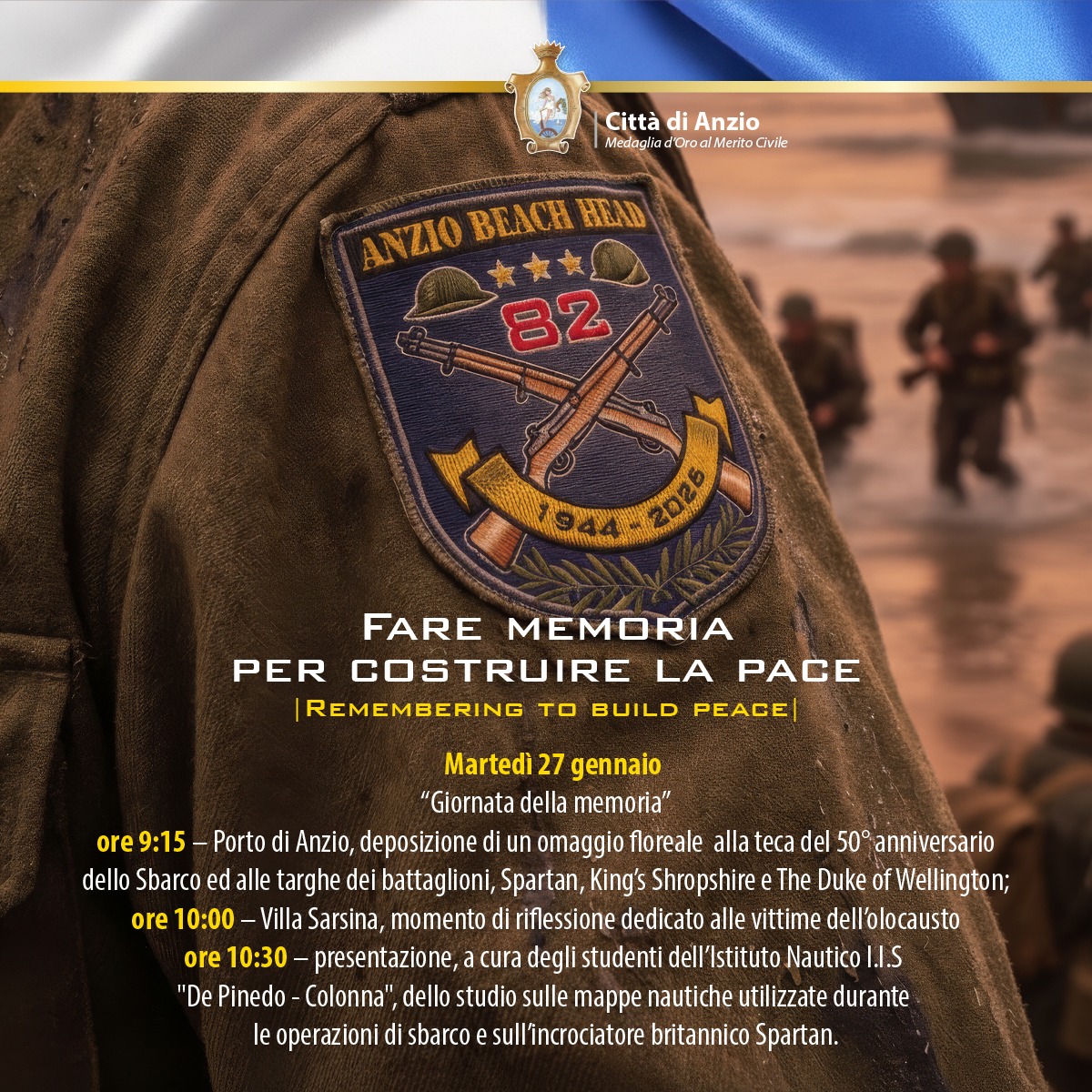 Giornata della Memoria, tre eventi per ricordare e riflettere