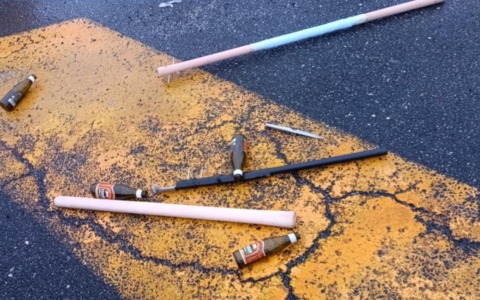 Bloccati 80 tifosi laziali: sequestrati coltelli, petardi e caschi