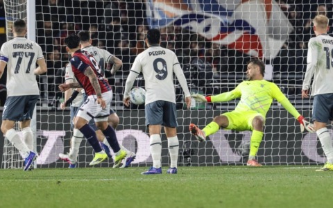 La Lazio vola in semifinale. Battuto il Bologna 5-2 dopo i calci di rigore