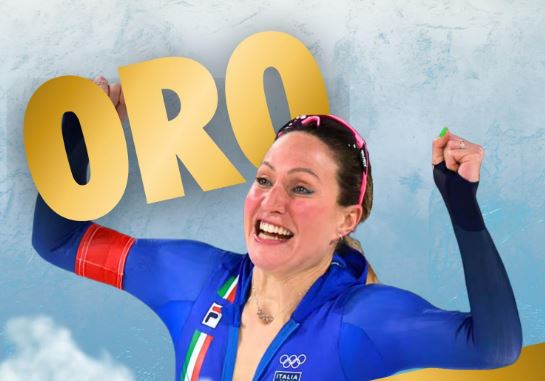 Olimpiadi, Francesca Lollobrigida, di Frascati, conquista l’oro nel pattinaggio