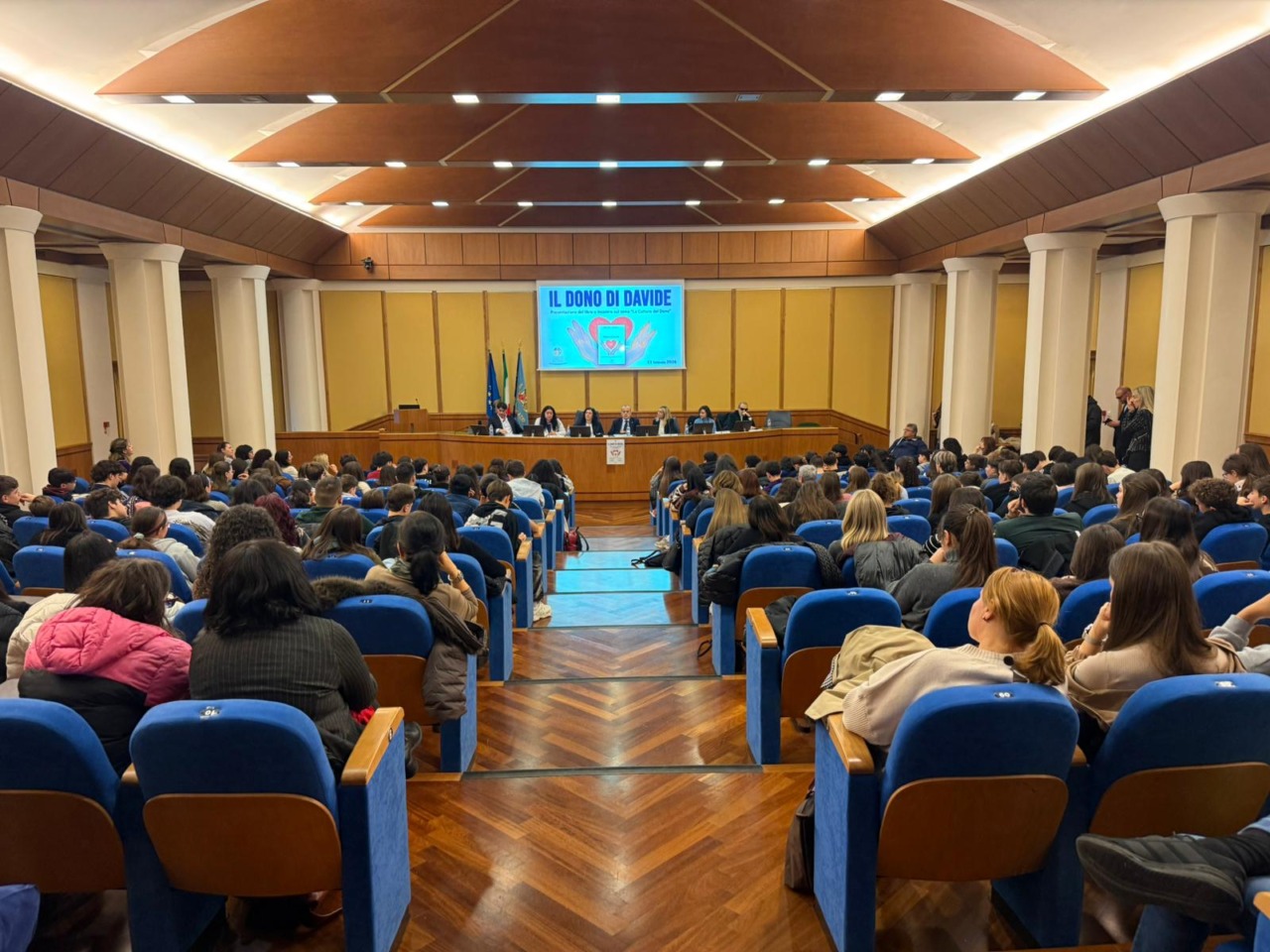 Aurigemma agli studenti: “La storia di Davide è un inno alla vita”