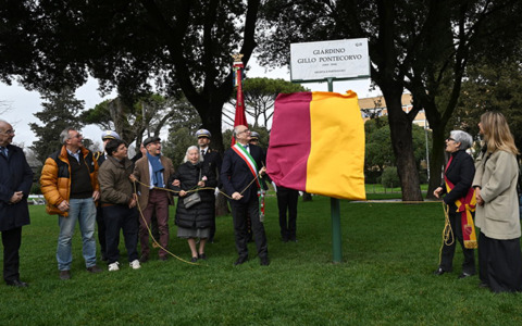 Dedicata a Gillo Pontecorvo area verde di viale De Coubertin