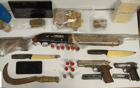 Sequestrate armi e droga durante controlli nei boschi