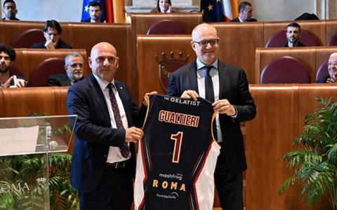 La Virtus Roma presenta la maglia per la Coppa Italia
