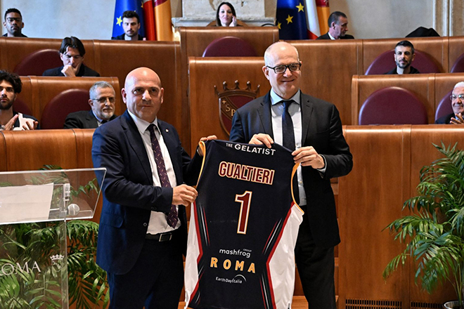 La Virtus Roma presenta la maglia per la Coppa Italia