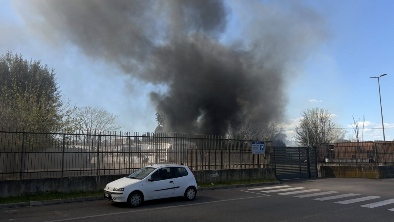 Incendio in zona San Paolo
