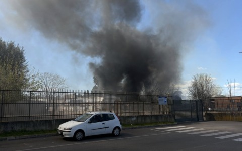 Incendio in zona San Paolo