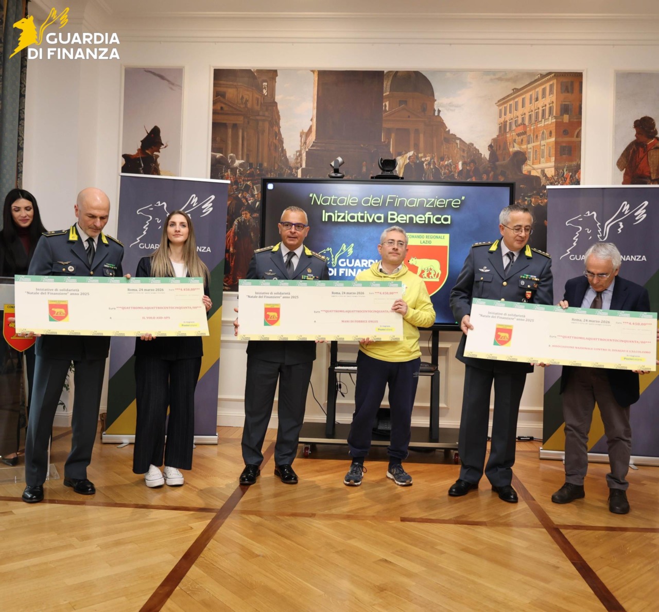 Raccolta benefica promossa dai finanzieri del Lazio