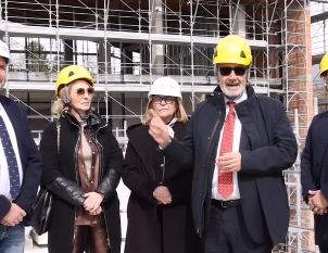 Il presidente Rocca visita il cantiere dell’ospedale: “Pronto entro l’estate”