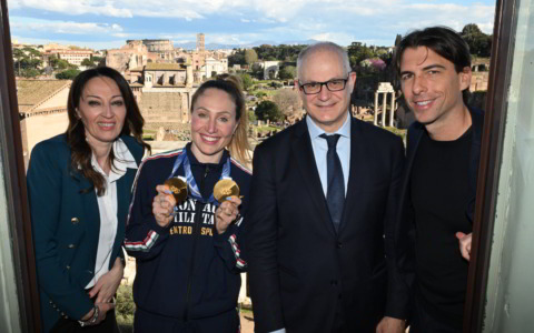 Francesca Lollobrigida in Campidoglio