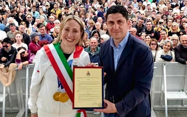 La campionessa olimpica Francesca Lollobrigida “Sindaco per un giorno”