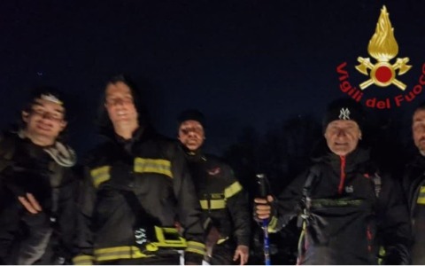 Disperso e ferito sui monti del Semprevisa, salvato dai Vigili del Fuoco