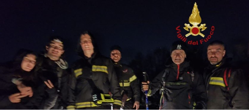 Disperso e ferito sui monti del Semprevisa, salvato dai Vigili del Fuoco