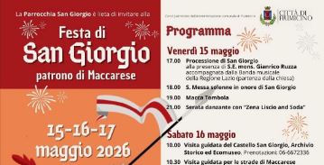Tutto pronto per la festa del patrono San Giorgio